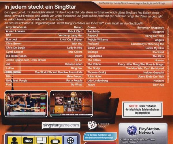 SingStar Pop Edition