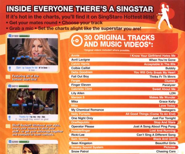Singstar Hottest Hits