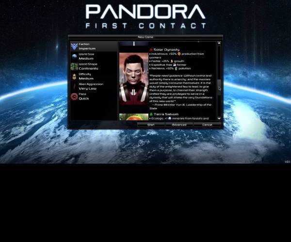 Pandora: First Contact