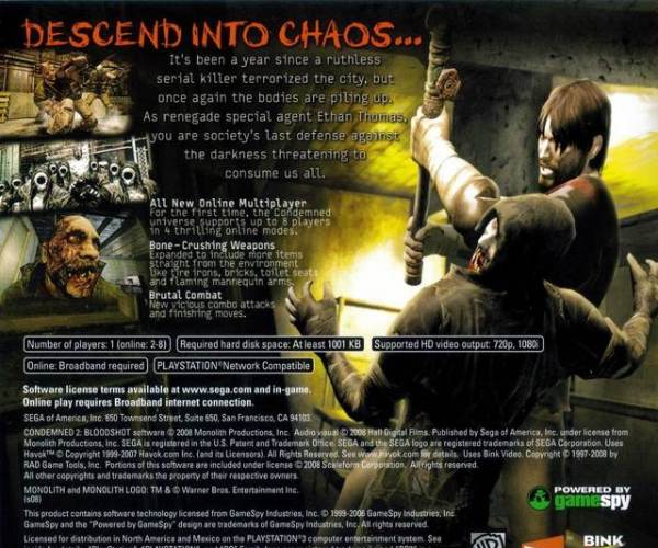 Condemned 2: Bloodshot (X360)