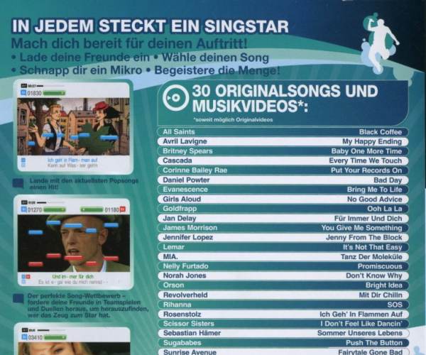 SingStar Pop hits