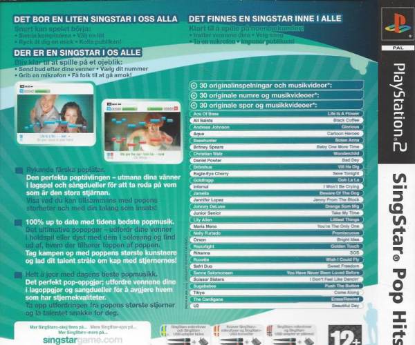 SingStar Pop hits
