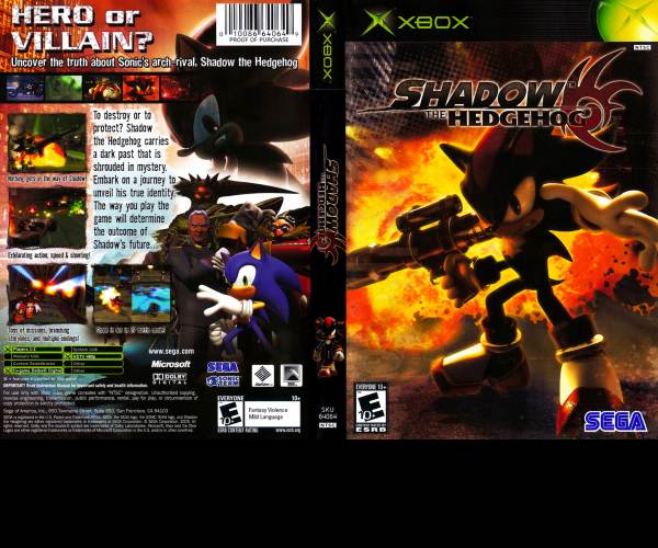 Shadow The Hedgehog (XBoX)