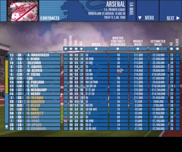 Football Manager 2001