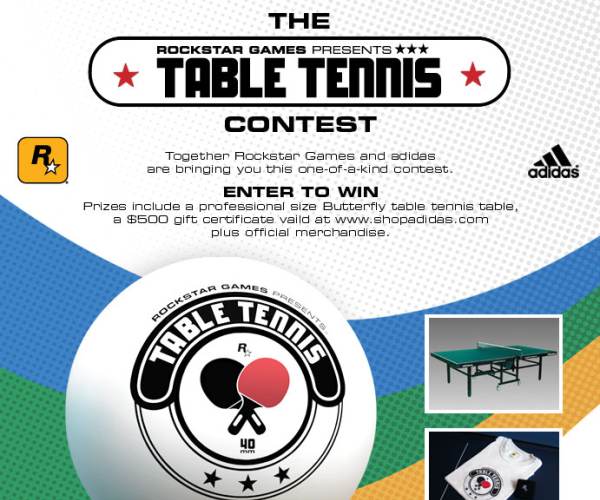 Rockstar Games presents Table Tennis