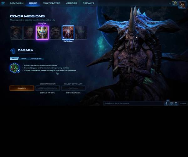 StarCraft II multiplayer