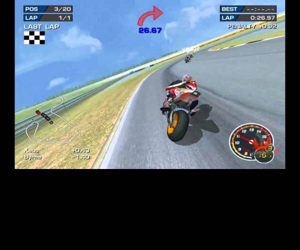 MotoGP 3: Ultimate Racing Technology 3 (XBoX)